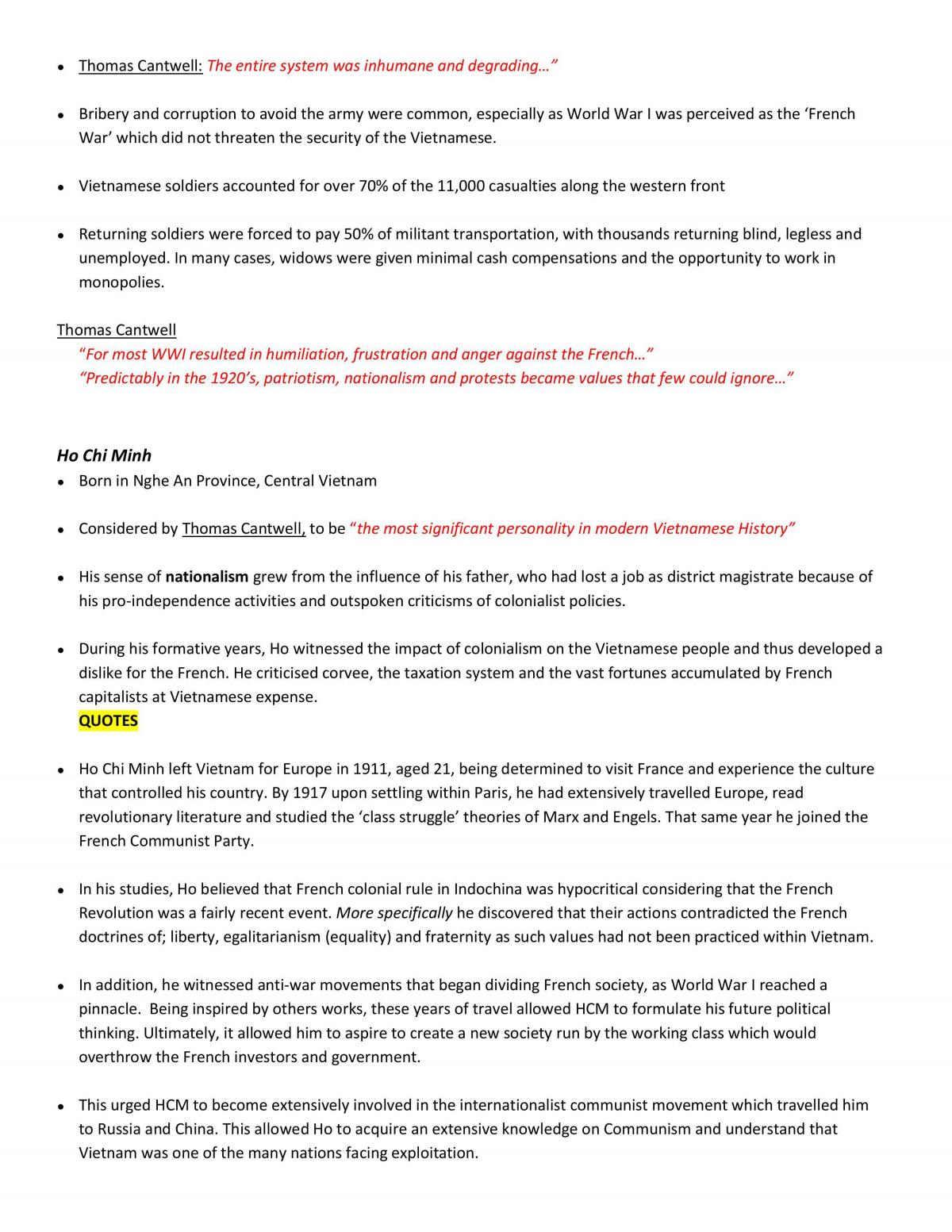 Modern History Complete Preliminary Notes Modern History Year 11