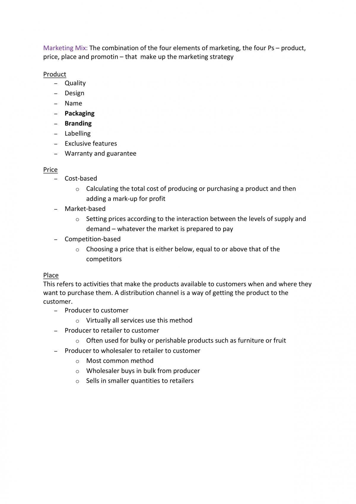 Entire Preliminary Business Studies Notes | Business Studies - Year 11 ...