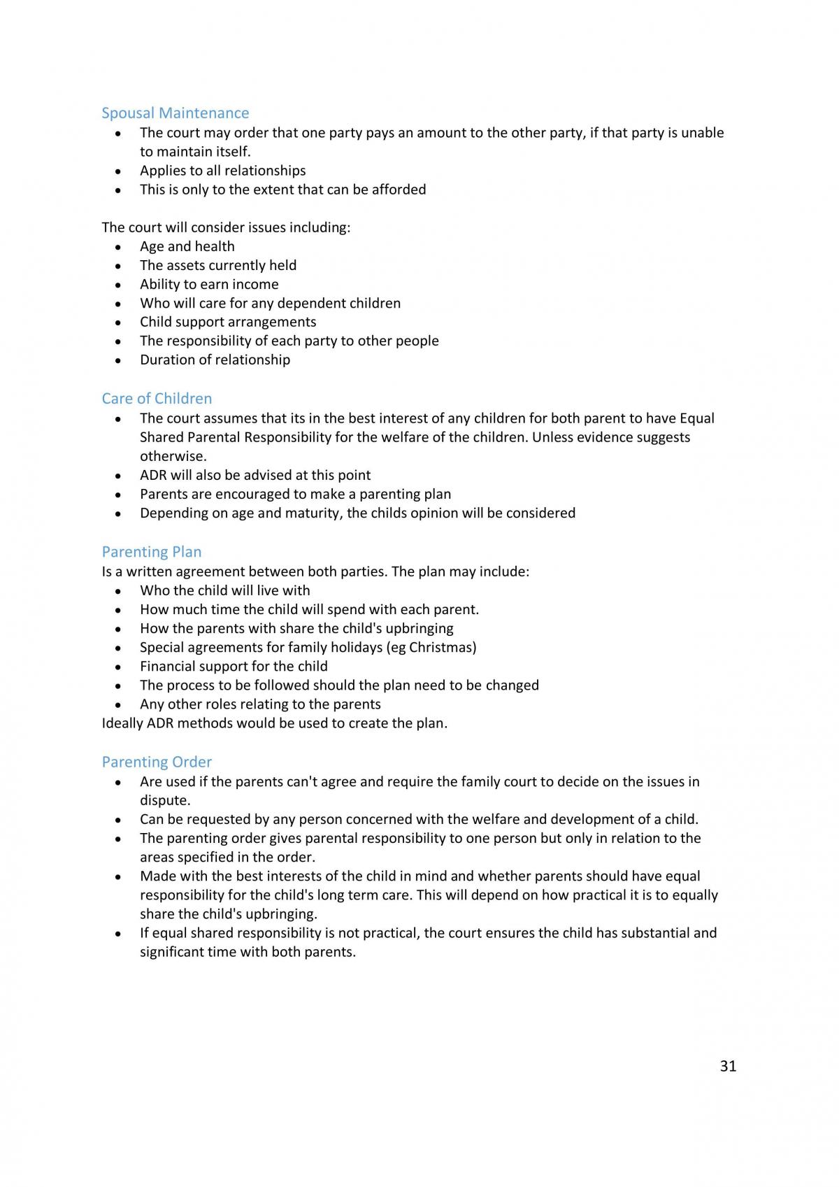 VCE Legal Studies Complete Unit 2 Notes | Legal Studies - Year 11 VCE ...