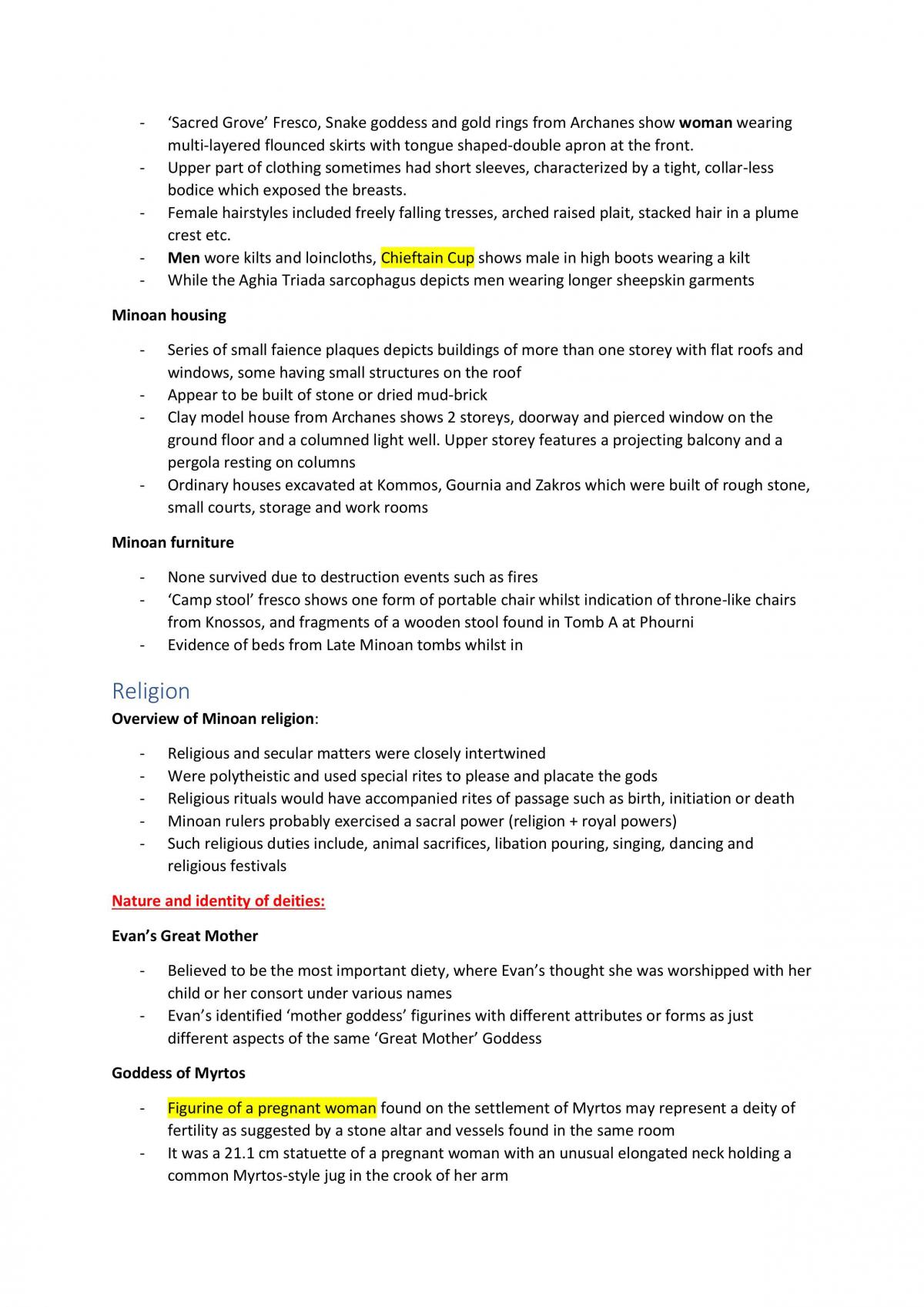 Year 12 Ancient History - Ancient Societies - Minoans Notes | Ancient ...