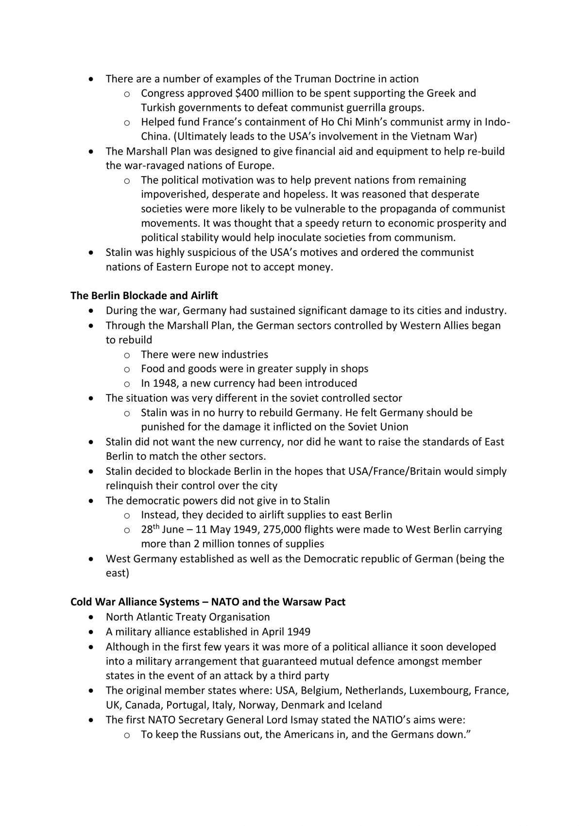 History Course Notes | Modern History - Year 12 SACE | Thinkswap