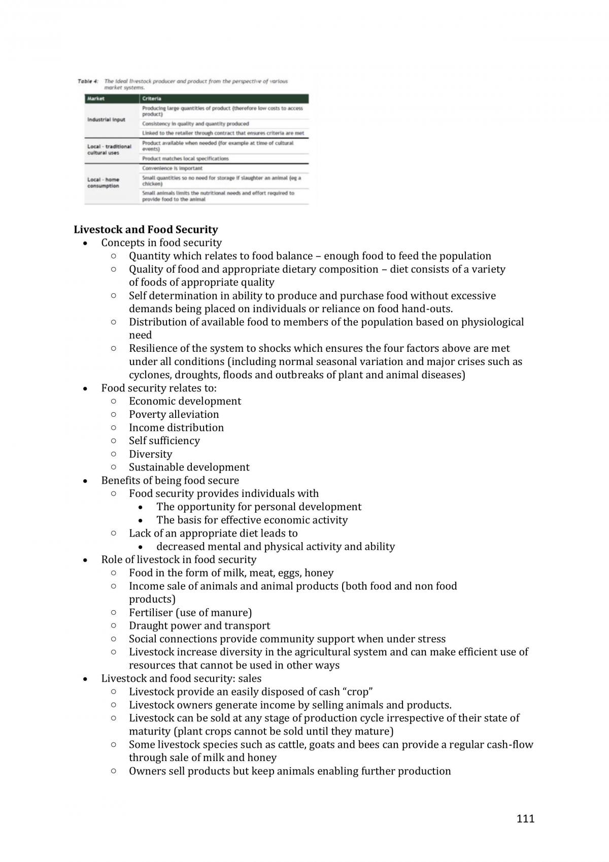 VSC110 Animal Production and Welfare Notes