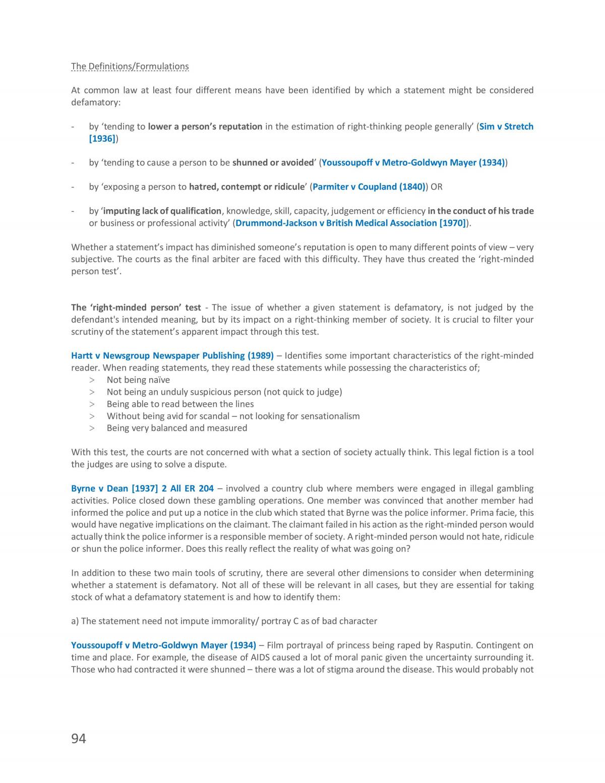 LAW209: Tort Law Complete Study Guide | LAW209 - Law of Tort - Liverpool |  Sns-Brigh10