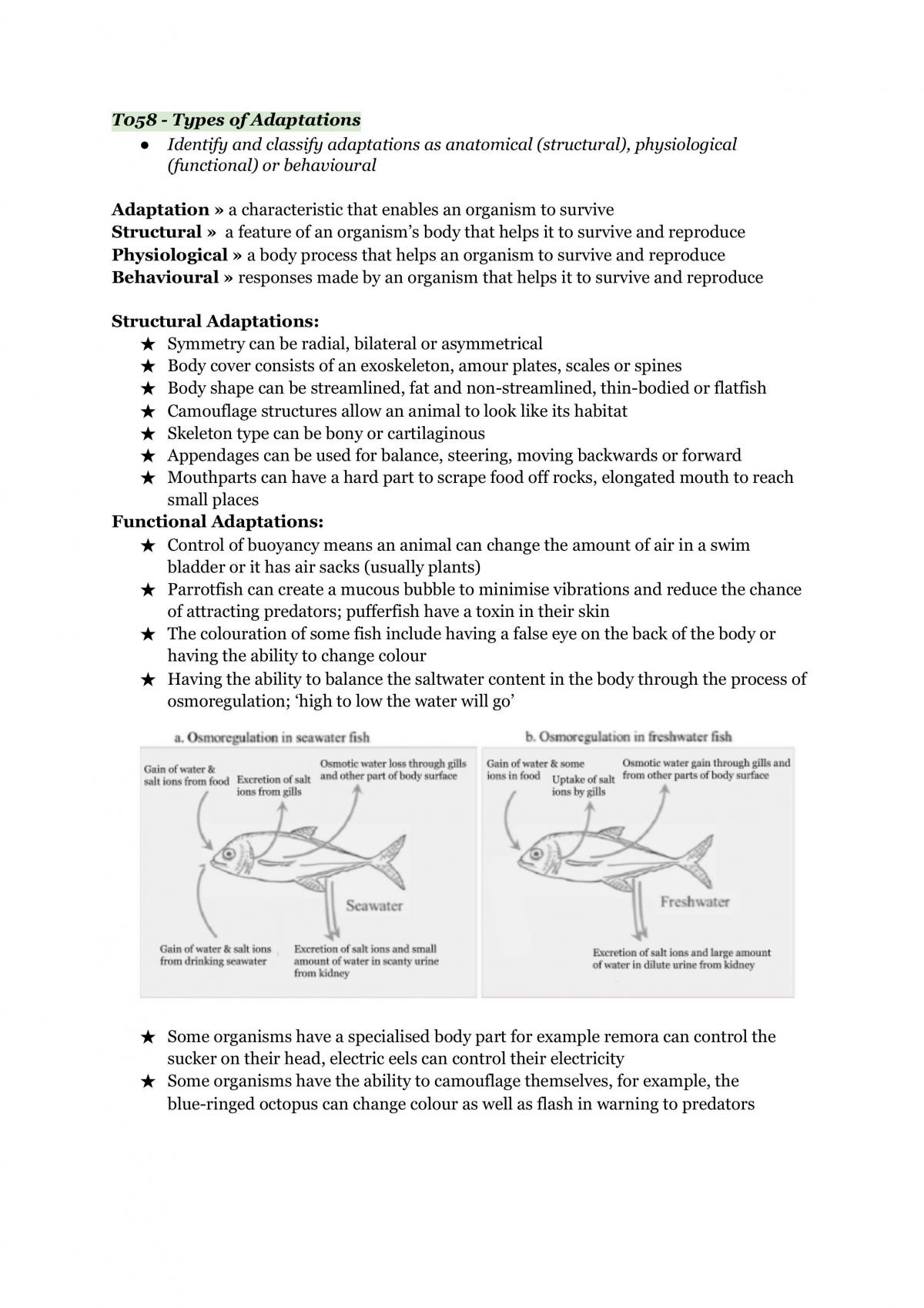 Marine Science Unit 1 and 2 Notes | Marine Science - Year 11 QCE