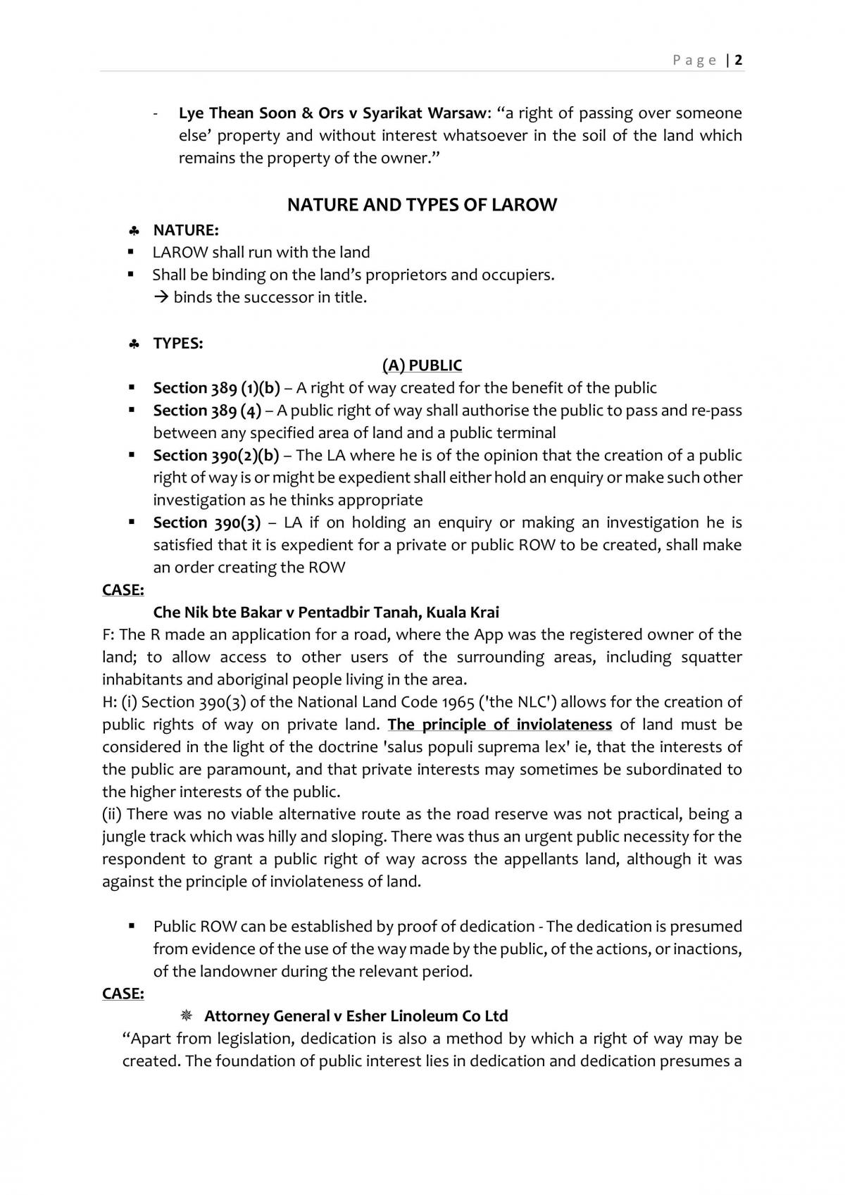 Land Law 1 Notes Uld3612 Land Law 1 Mmu Thinkswap