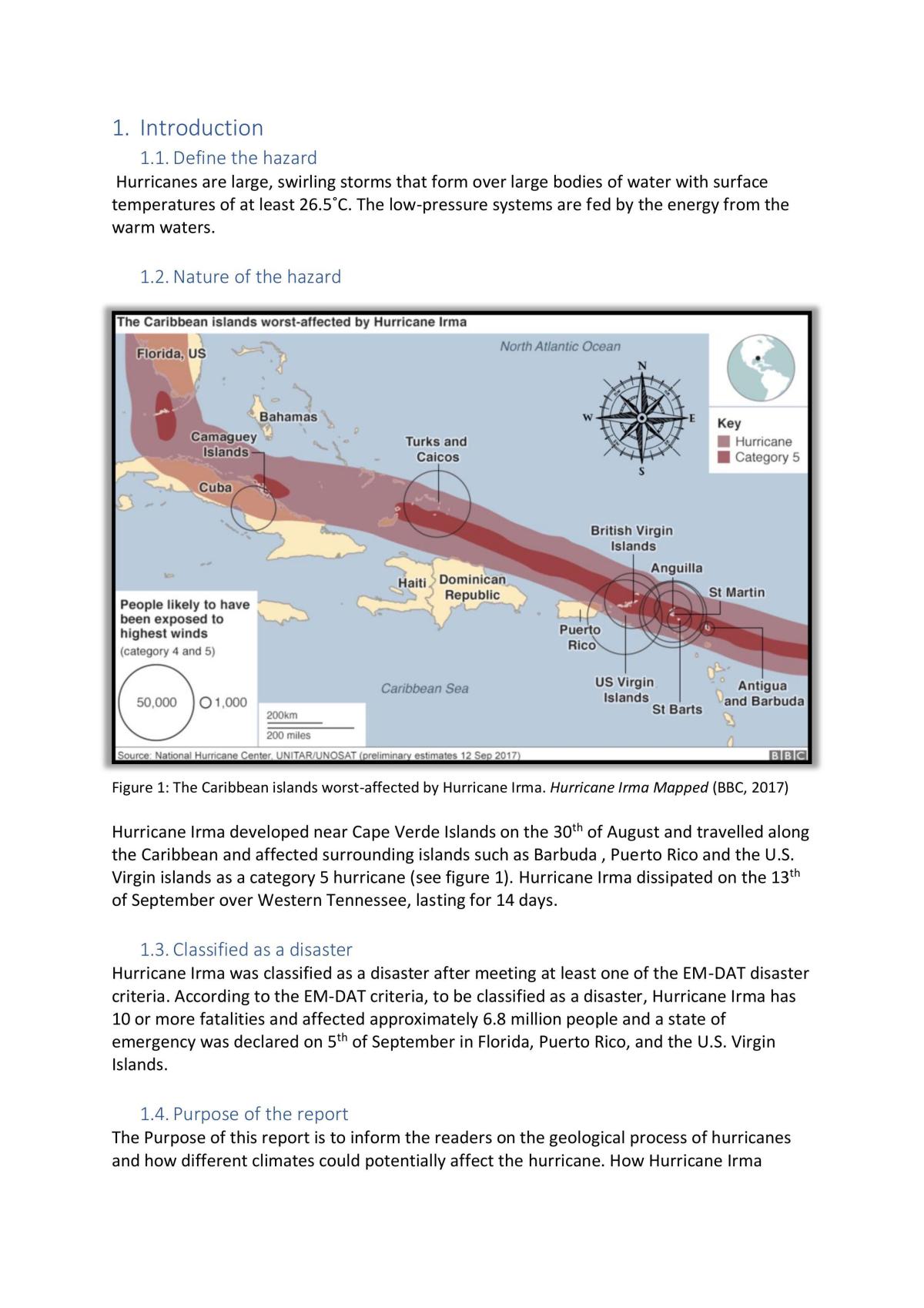 hurricane irma geography case study