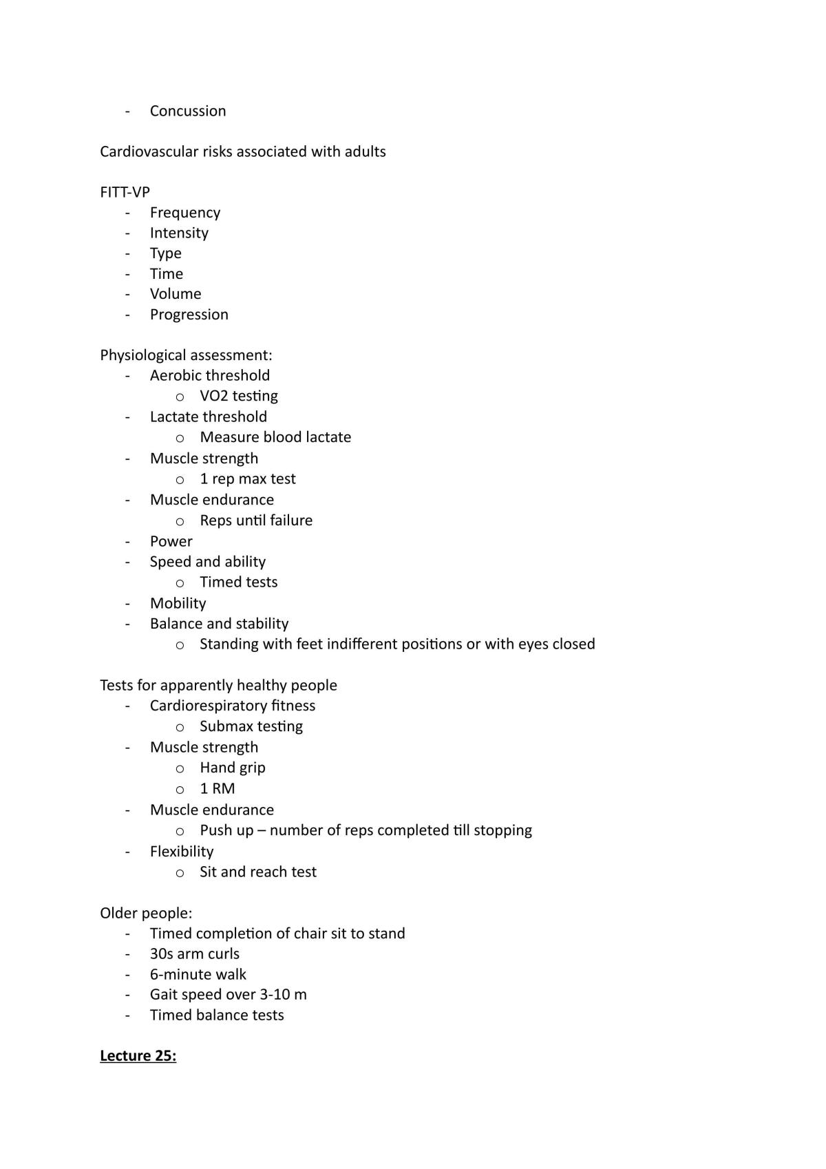 Exercise Physiology Notes | SPEX 203 - Exercise Physiology - Otago ...