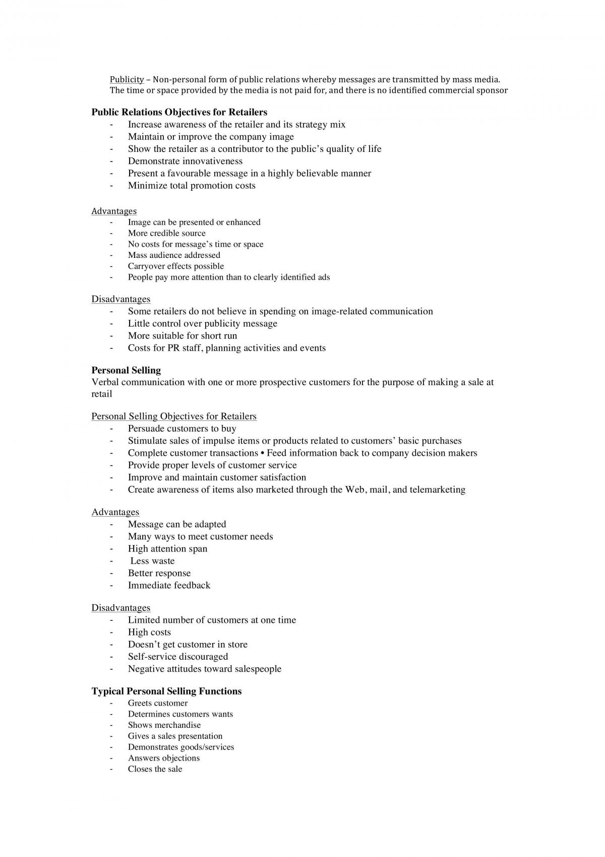 Retailing- Complete Summary Notes | MKTG1087 - Retailing - RMIT | Thinkswap