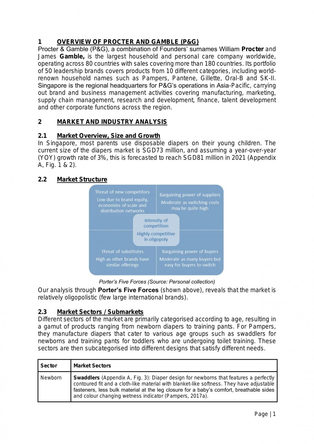 MKT1705 Group Project Assignment on Pampers | MKT1705 - Principles of ...